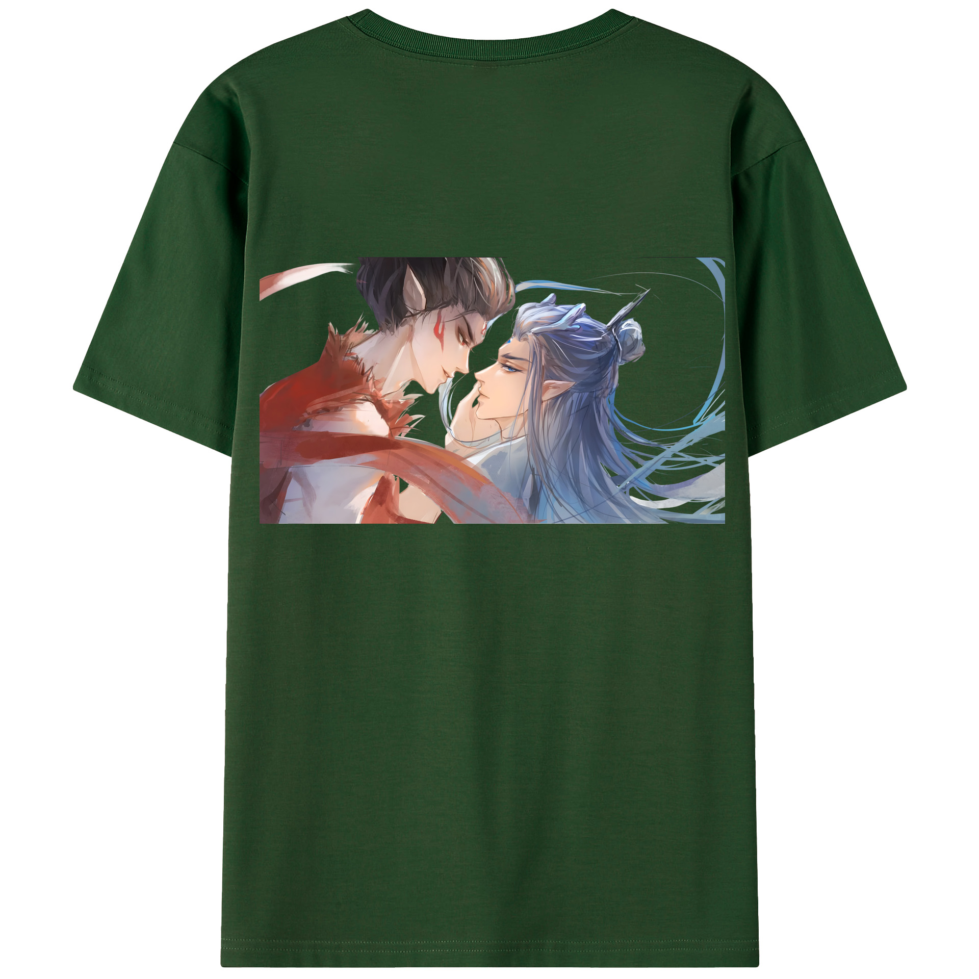 （画像用） Ne Zha 2 ナタ 魔童の大暴れ 綿100％半袖Tシャツ（背面プリント）